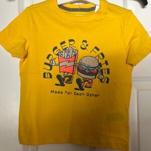 Old Navy Yellow Short Sleeve Tee with Fun Graphic
